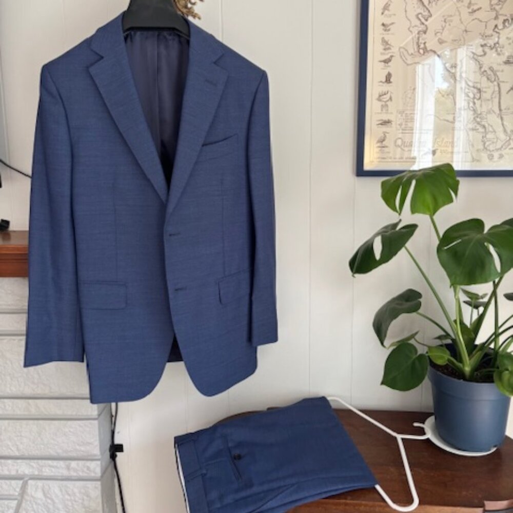 Suitsupply Mid Blue Napoli Suit - 38